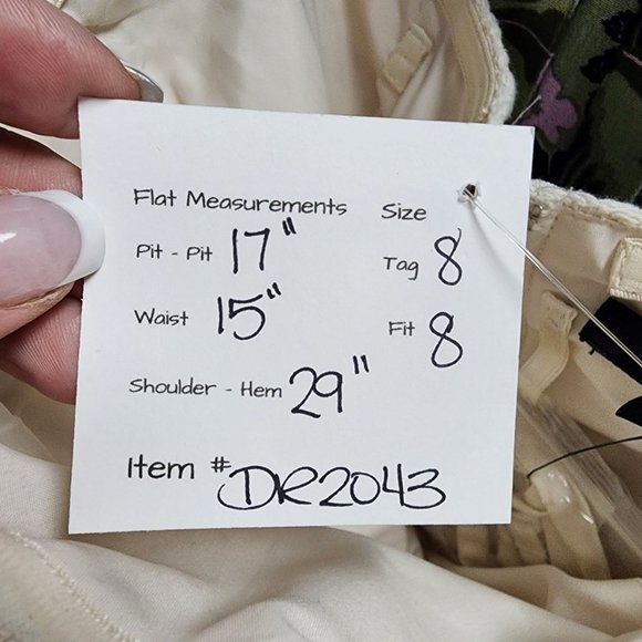 𝅺RW&CO White Lace Cotton Strapless Fit & Flare Mini Dress Size 8 - Picture 16 of 16